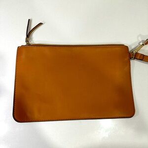 Tan Wristlet Clutch